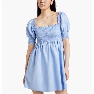 Hill House Home Athena Nap dress in light blue check